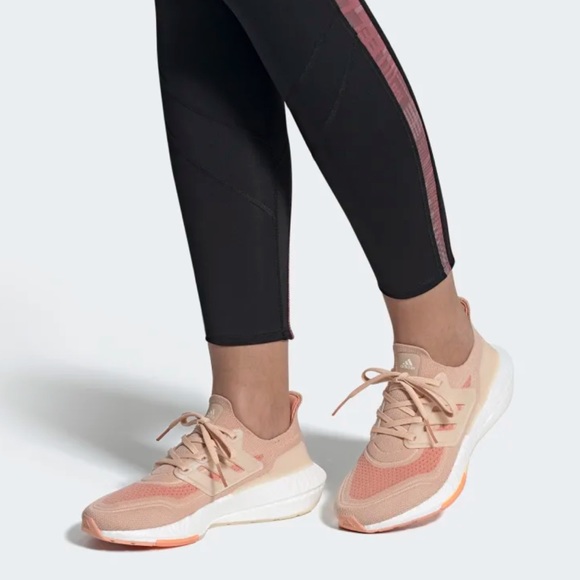 adidas Ultraboost 21 W Halo Blush Pink White Women Running size 6.5 - Picture 14 of 14